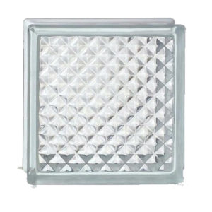 BRIQUE DE VERRE LATTICE 190X190X90 - 11 900 AR TTC/ PIÈCE–71 400 AR TTC/ CARTON/ 6 PIÈCES