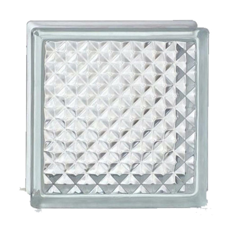 BRIQUE DE VERRE LATTICE 190X190X90 - 9 916.67 AR HT/ PIÈCE – 59 500.04 AR HT/ CARTON/ 6 PIÈCES