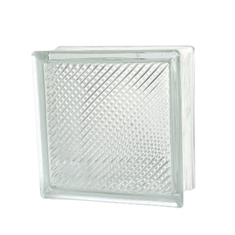 BRIQUE DE VERRE OBLIQUE LINE 190X190X80 - 9 916.67 AR HT/ PIÈCE – 59 500 AR HT/ CARTON/ 6 PIÈCES