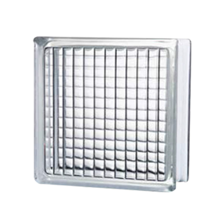 BRIQUE DE VERRE PARALLELE BLANC 190X190X90 - 9 916.67 AR HT/ PIÈCE – 59 500.04 AR HT/ CARTON/ 6 PIÈCES
