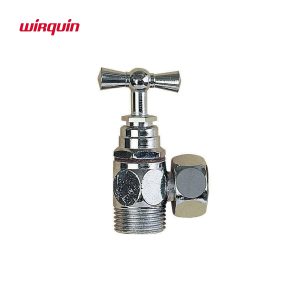 ROBINET D'ARRET EQUERRE CHROME REF R21