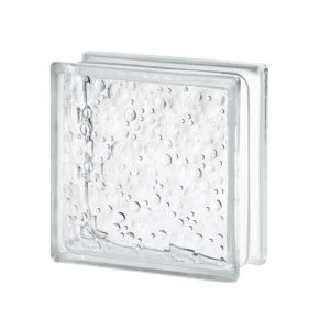 BRIQUE DE VERRE WATER BUBBLE 190X190X90 - 11 900 AR TTC/ PIÈCE–71 400 AR TTC/ CARTON/ 6 PIÈCES