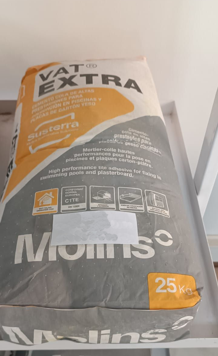 MORTIER COLLE VAT EXTRA 25 KG BLANCO
