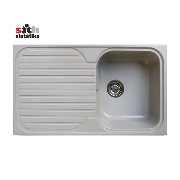 EVIER COMPOSITE STKZ 1C1E BLANCO 1BAC+1EG