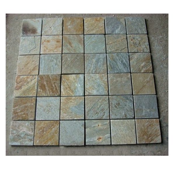 MOSAIC CALIFORNIA GOLD 30X30 ARDOISE - 11.11pces/m2 - 150 000.10 Ar HT/m2 - 10 pces/ 0.90 m2/135 013.6 AR / carton