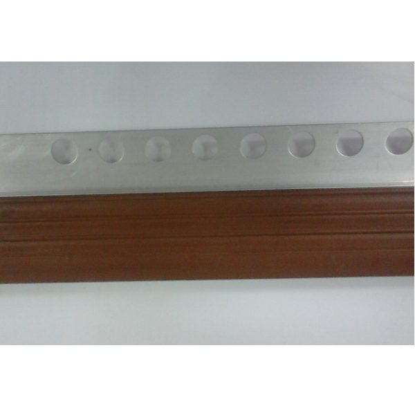 NEZ DE MARCHE ALU 12 + PVC CUERO MARRON 2500