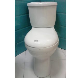 WC COMPLET AQUA BLANC SH A/DBL POUSSOIR