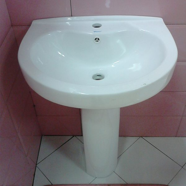 LAVABO A/COLONNE D168 BLANC