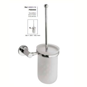 PERLA H2001/10 PORTE BALAI TOILETTE CHROME