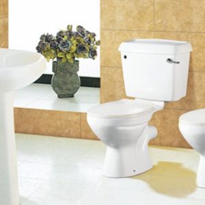 WC COMPLET L-168 A BLANC S.H A/DBL POUSSOIR