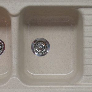 EVIER COMPOSITE STKZ 2C1E GRANITO ARENA 2 BACS+1EG