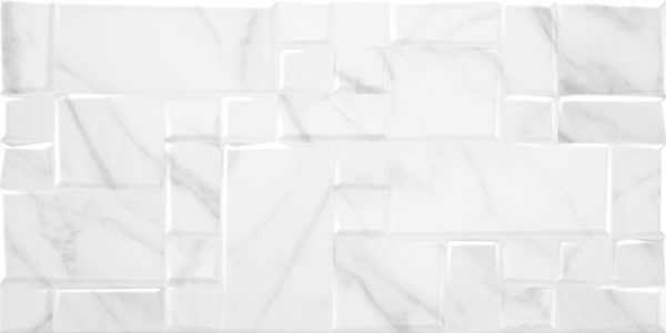 CARREAU QUBE ASTON WHITE 25X50 - 8pces/m2 - 64 583,36 Ar HT/m2 - CARTON de 12 pces / 96 875,04 Ar HT- Carton
