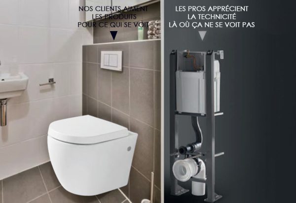 PACK WC SUSPENDU H8831 BLANC SH 550X365X375MM – Image 2