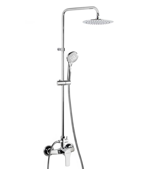 TITANIUM-COLONNE DE DOUCHE 187802RP230 ROND CHR