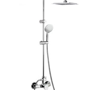 TITANIUM-COLONNE DE DOUCHE 187802RPK225 CARRE CHR